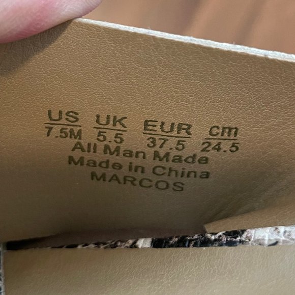 Franco Sarto Snakeskin Print Slide Sandal - Picture 6 of 6